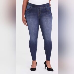 Torrid Lean Jean Skinny Super Stretch High-Rise Medium Wash Jeans 1X 14 16